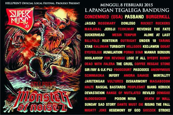 total berisik &quot;monster of noise 2 &quot; hadir di lapangan tegal lega bandung