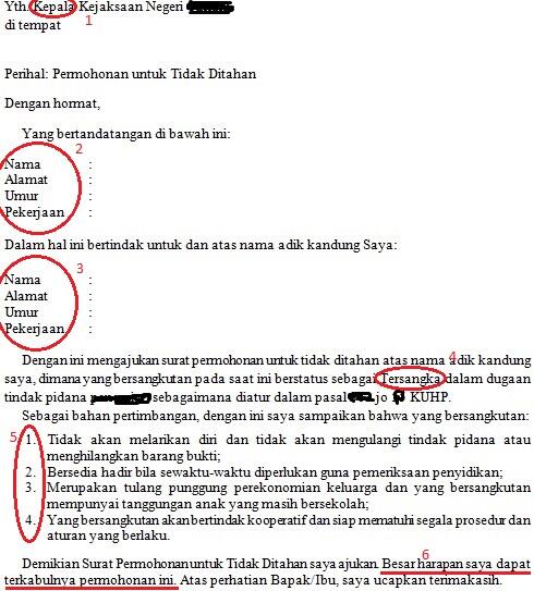 &#91;Ask &amp; Help&#93;Pengajuan Permohonan Tdk Ditahan utk Kejaksaan (gak pake pengacara)