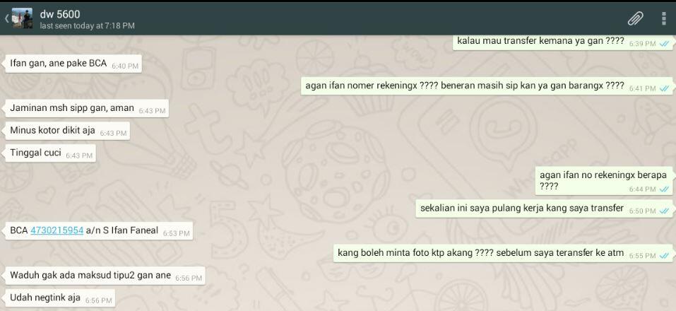 PENIPUAN DI OLX HATI HATI
