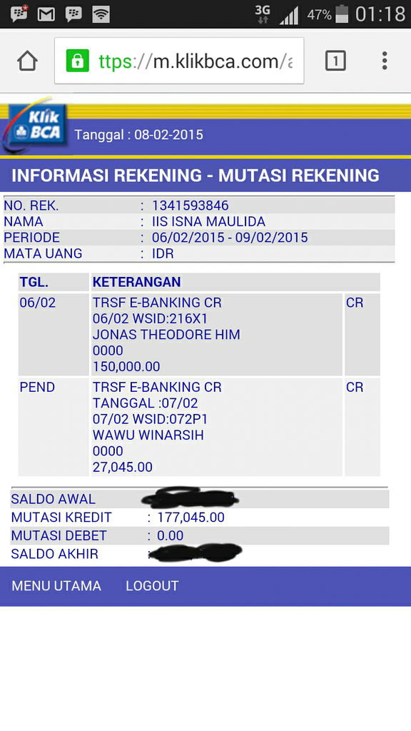 wih bahaya nih penipu di jam bank offline