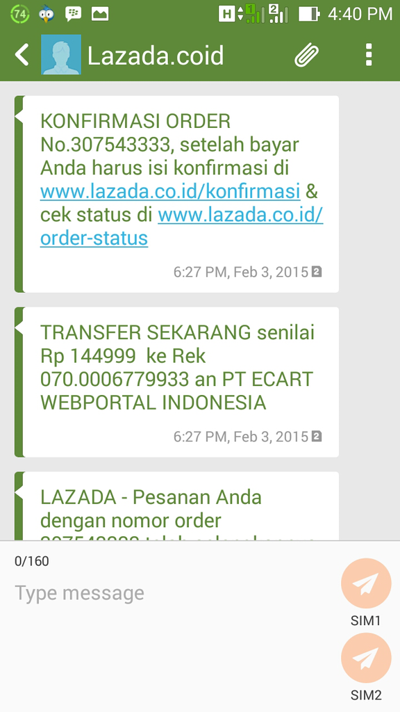 kecewa belanja di lazada