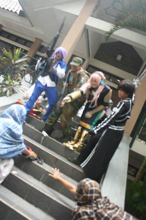 Sarung Man, Selalu Hadir Di Acara Cosplay !