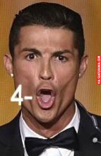 Gambar Meme Lucu Efek Akibat Kekalahan 4-0 Real Madrid