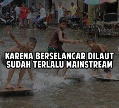 Meme Jakarta Banjir Hebohkan Dunia Maya