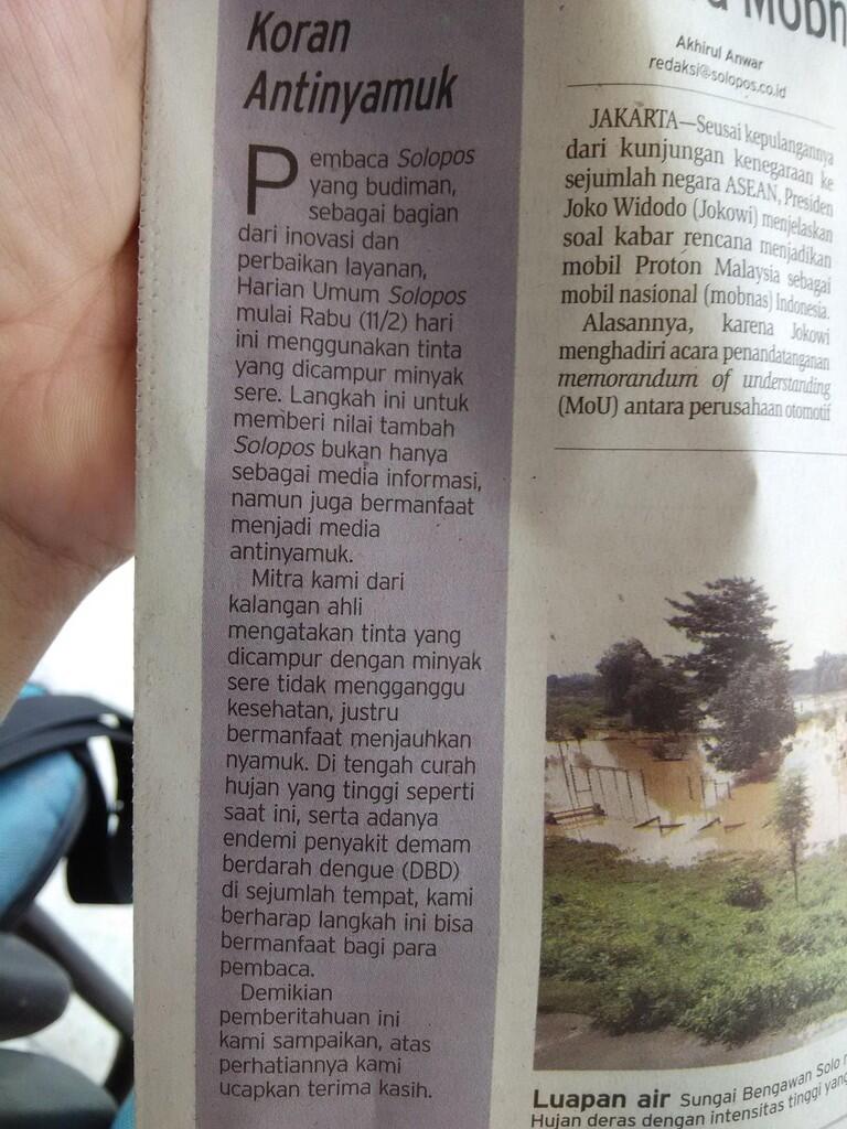 Koran Antinyamuk, Bagaimana dan Kenapa Bisa?