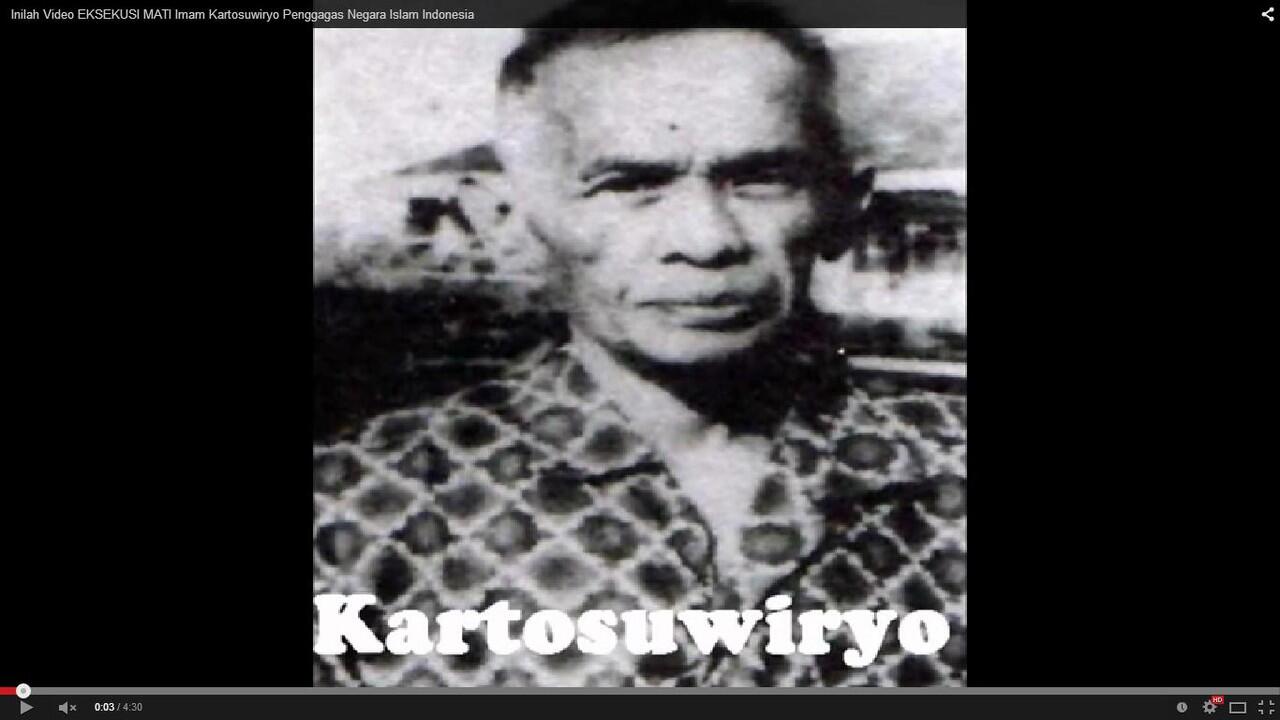 Sejarah dan Video EKSEKUSI MATI Imam Kartosuwiryo Penggagas Negara Islam Indonesia !