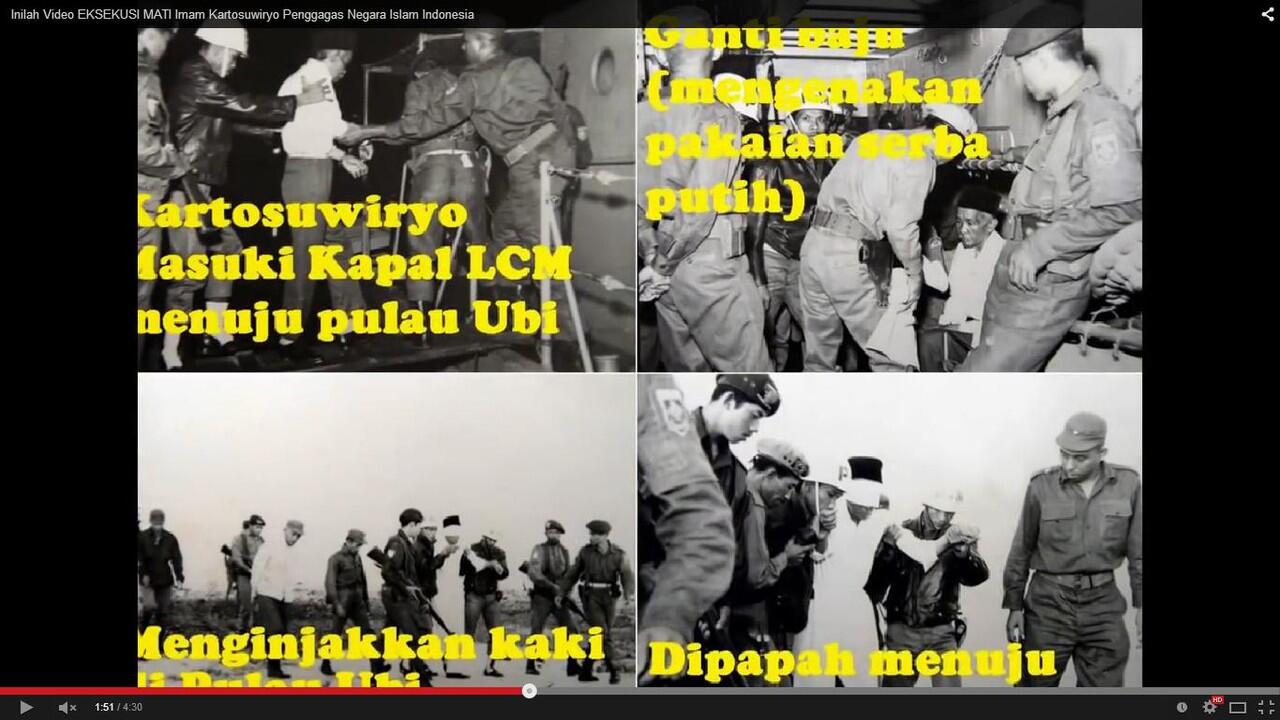 Sejarah dan Video EKSEKUSI MATI Imam Kartosuwiryo Penggagas Negara Islam Indonesia !