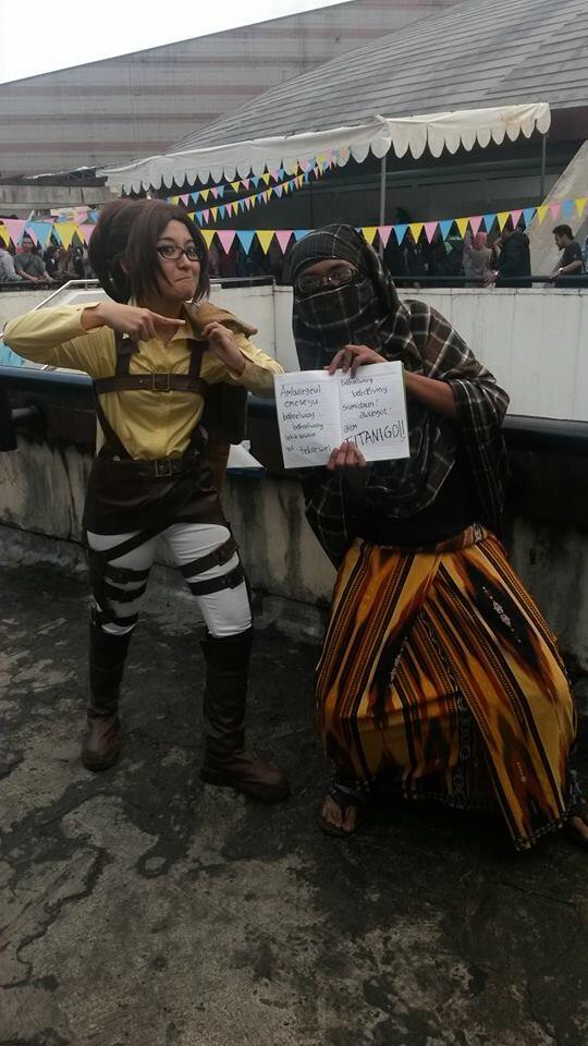 Sarung Man, Selalu Hadir Di Acara Cosplay !