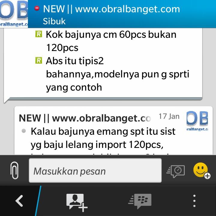 Kecewa sm obralbanget.com,mau untung malah buntung..