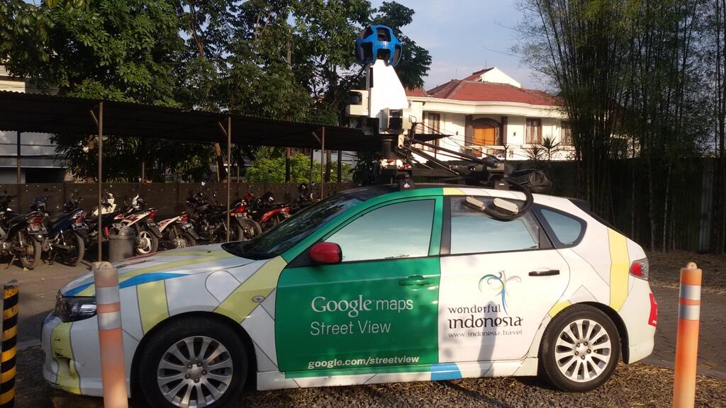 Mobil Google Street ternyata sudah ada di Bandung