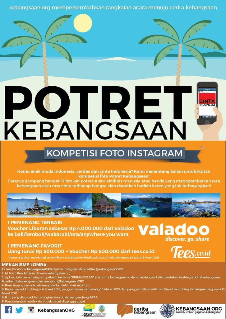 Tunjukan Rasa Cinta Kalian Untuk Indonesia! dan Menangkan Hadiah Keliling Indonesia!!