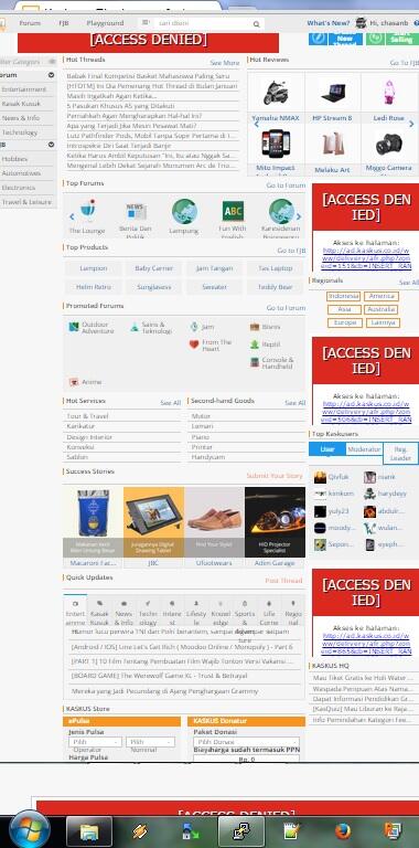 Tampilan Kaskus jika dibuka di Jaringan WiFi Tempat ane --&amp;gt; Full Iklan