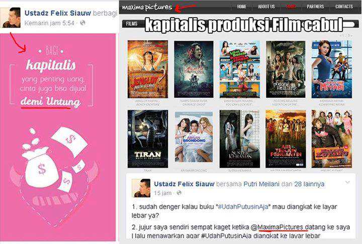 Maxima Pictures Filmkan Buku Felix Siaw 'Udah Putusin Aja'