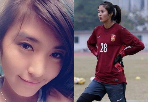 Kiper cantik Timnas China ini mampu menangkap hati para pria di Jepang