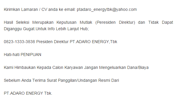 Alhamdulillah karena KASKUS bisa terhindar dari penipuan lowongan kerja!!