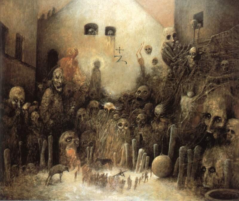 GAMBARAN NERAKA (Zdzislaw Beksinski)