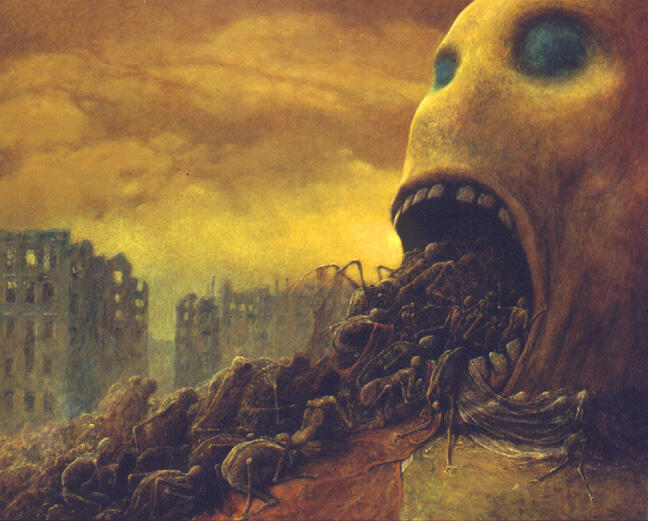 GAMBARAN NERAKA (Zdzislaw Beksinski)