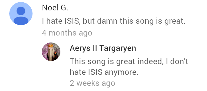 (No sara) wow ternyata lagu isis keren gan banyak di sukai org bule