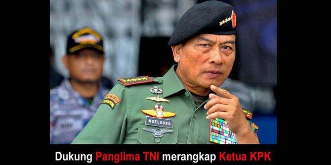 Muncul meme dukungan Panglima TNI merangkap Ketua KPK
