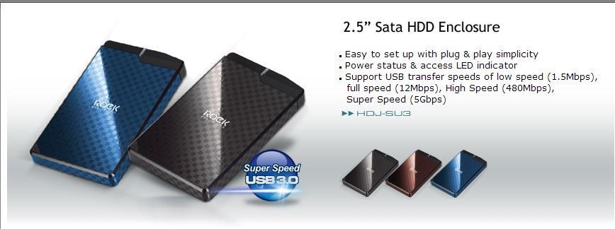 &#91;HDD Enclosure 2.5&quot; USB 3.0&#93; Rock HDJ-SU3 dan Orico 2588US3