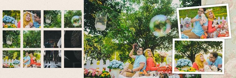 Hasil editan album wedding