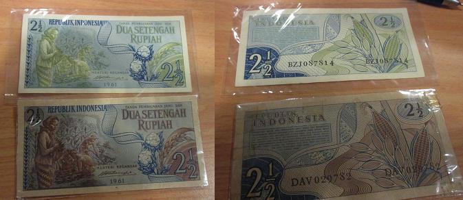SHARING ..APAKAH ini uang asli salah cetak warna atau sengaja dibuat ya ? 