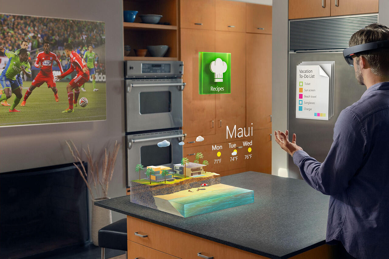 memperkenalkan , hololens komputer masa depan