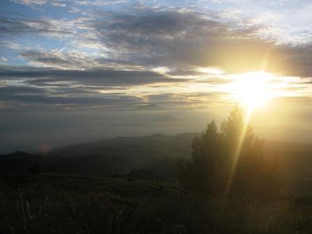 Menikmati view dari atas Bukit B29
