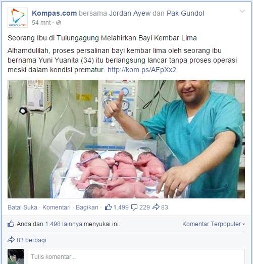 Beberapa SS Berita Yang Dikemas Secara Ringan dan Menarik