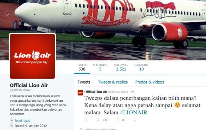 Nge-tweet, Lion Air Sindir AirAsia? 