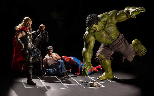 Kelakuan Nyeleneh SpiderMan, Hulk, Wolverine dkk..