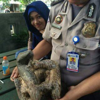 Bongkahan batub mirip dua buaya ditemukan di Bulukumba