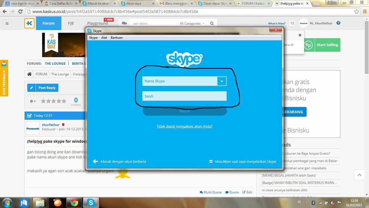 (help)yg pake skype for windows masuk !