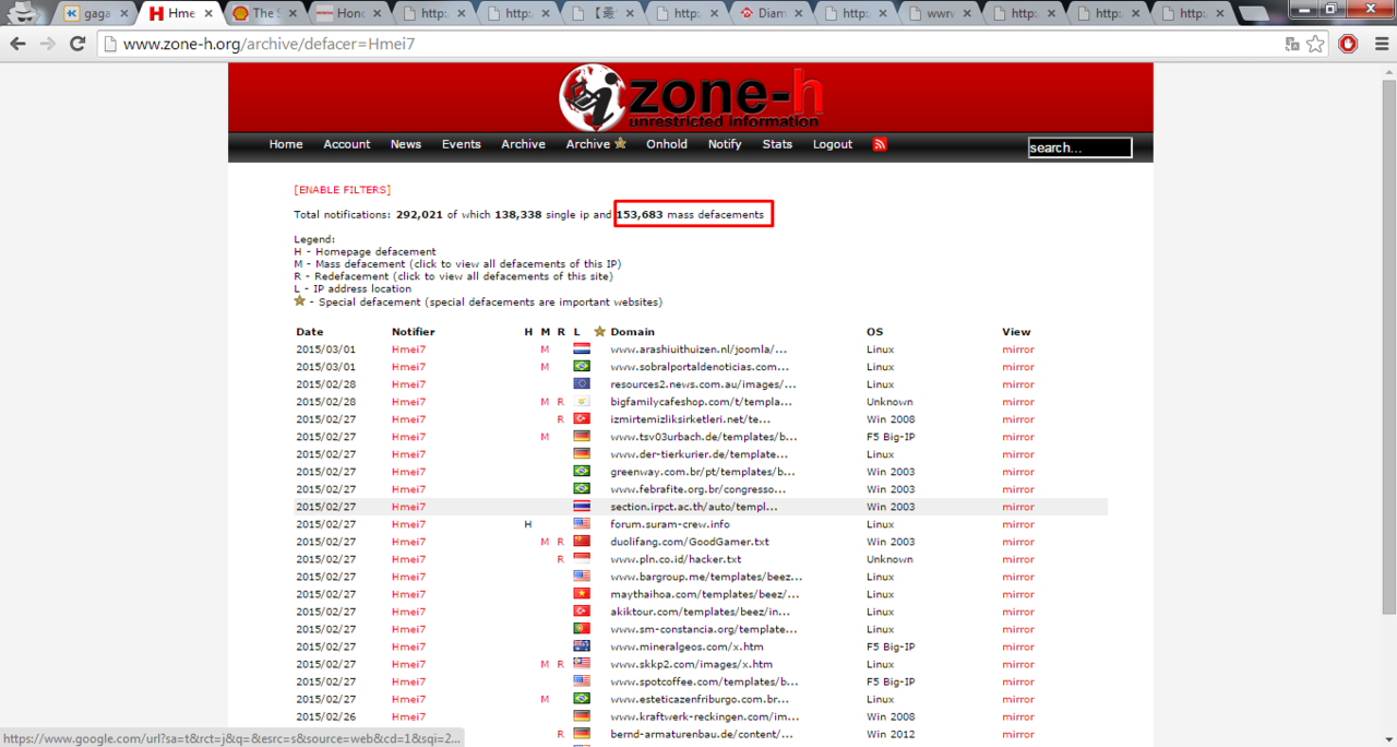 Hekel Hmei7 Si raja Mass Deface