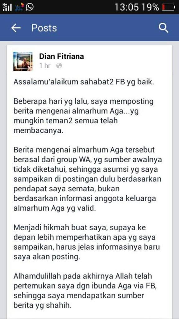 Fitnah Mengenai Arangga Kusuma