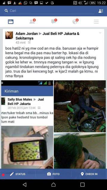 Modus ala Begal : COD an beli HP malah mo dirampok