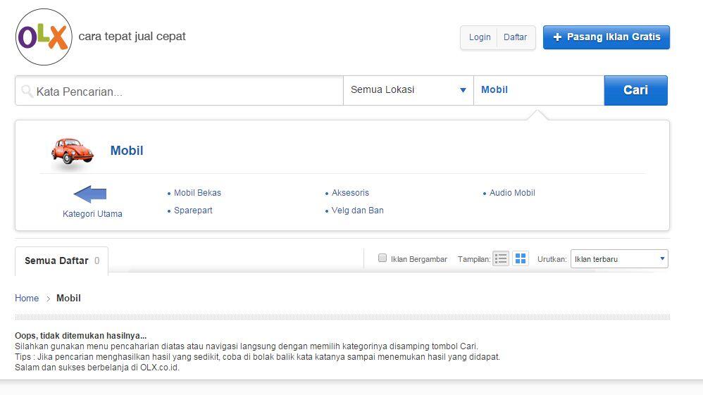 &#91;SHARE&#93; Website OLX Databasenya Kosong?