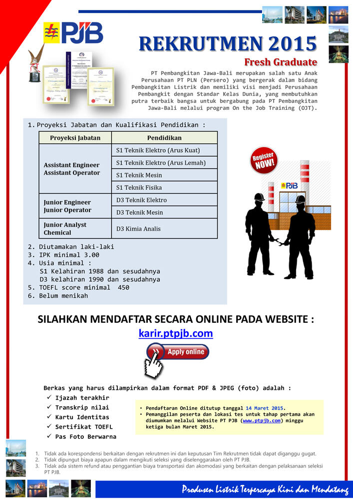 Rekrutmen PT.PJB &amp; PJB Services