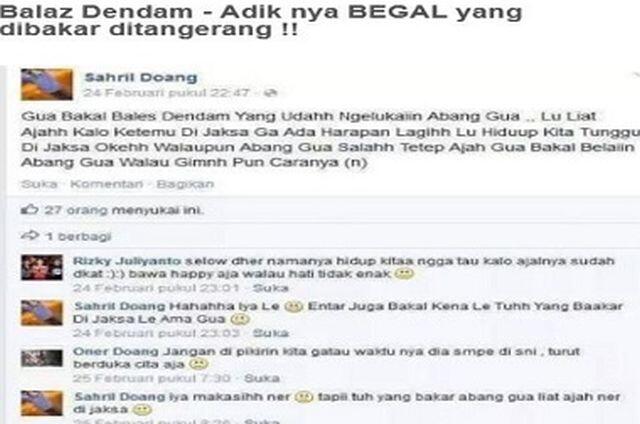 Hayoooo lohh Adek Pembegal Mau Bales Dendam