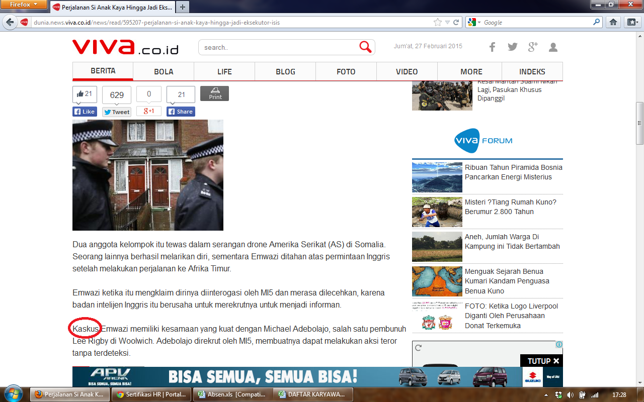 salah satu anggota kaskus jadi algojo ISIS gan 
