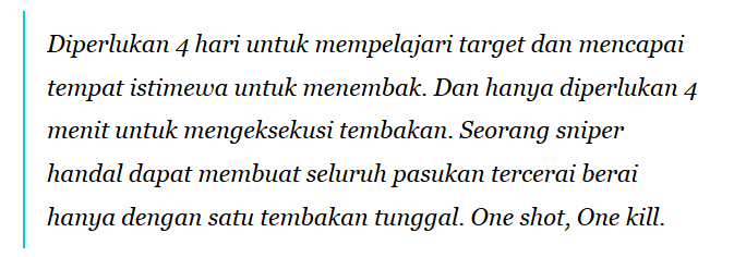 Cara Kerja Sniper Yang Menjadikannya Pasukan Paling Mematikan di Dunia