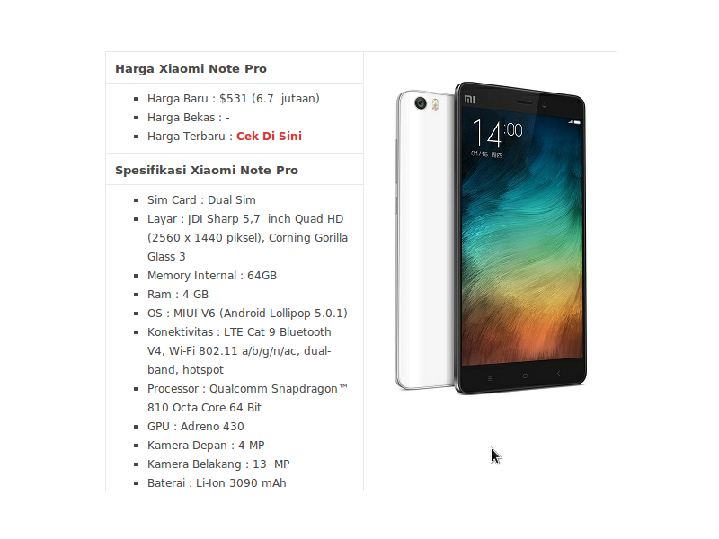 ZTE Blade S6 vs Xiaomi Mi Note PRO
