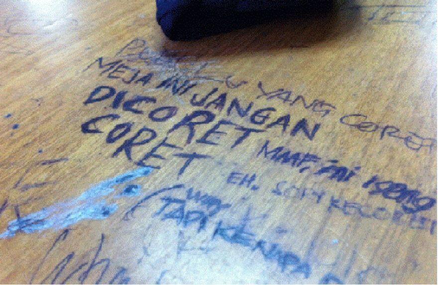 Nostalgia Keisengan Coret2 saat Sekolah..