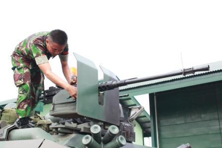 Yonkav 8/Tank Laksanakan Apel Kesiapsiagaan Personel, Materiil, Alutsista, Alkom 