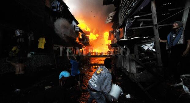 FOTO: Kebakaran Hebat di Tanah Abang