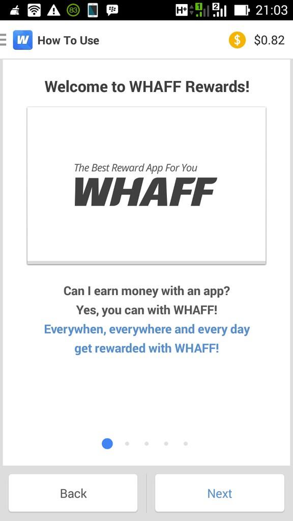 Cara Mudah Dapatkan Dollar dari Whaff dengan HP Android 