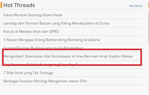 Mengerikan!! Kondom bekas berserakan di tempat bermain anak, stadion Bekasi!!