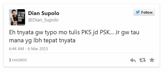 Akun @Dian_Supolo Sebut Aleg PKS Tubagus "PSK RASIS" !