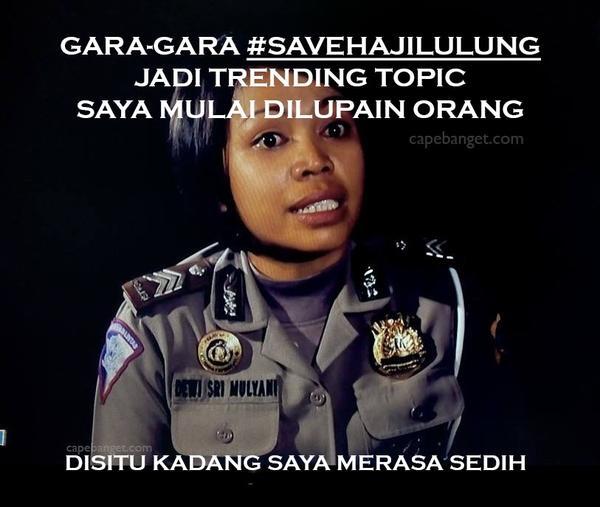 Kumpulan Beberapa Meme Lucu #SaveHajiLulung Pagi ini