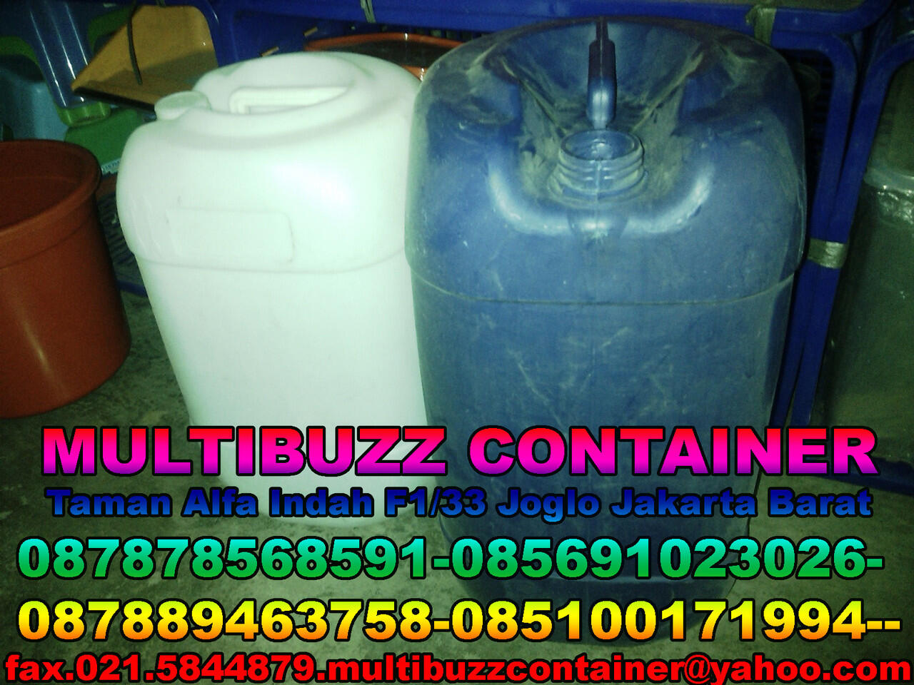 Terjual TONG AIR,TONG PLASTIK,DRUM PLASTIK,DRUM KIMIA 